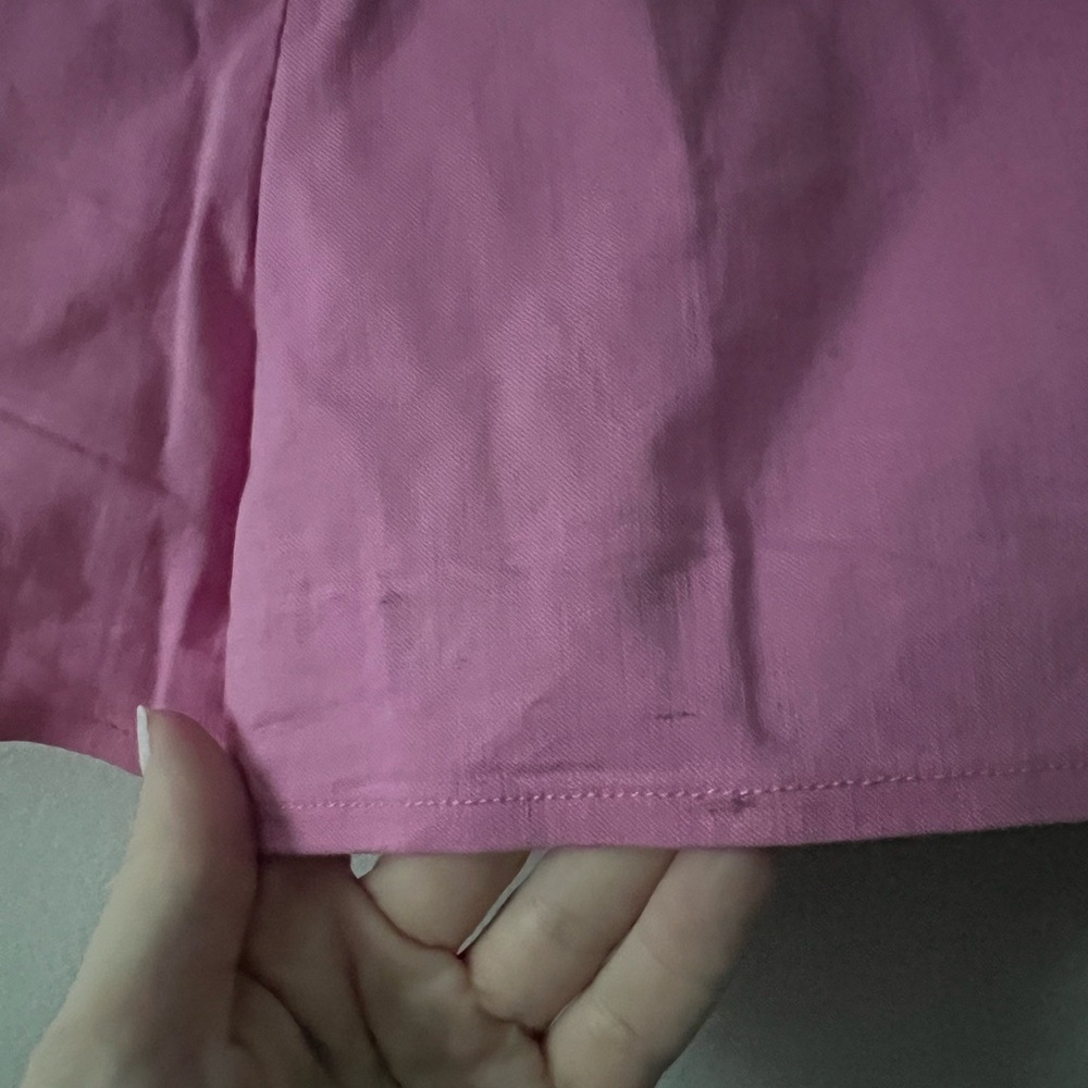 Lovers + Friends Pink Wrap Skort Buckle Detail Size Small Y2K Barbiecore - Picture 5 of 6